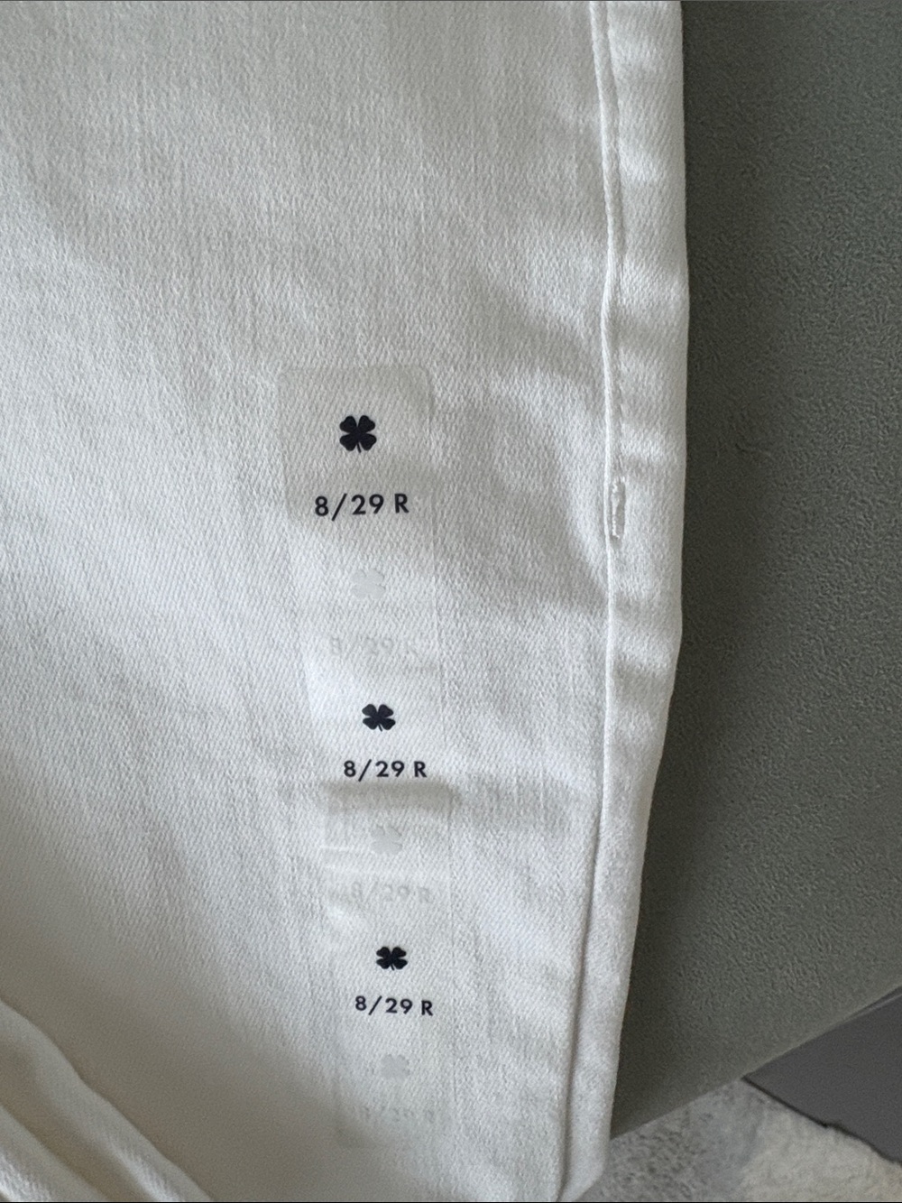 Mid Rise Flare White Women's Jeans - Picture 3 of 6